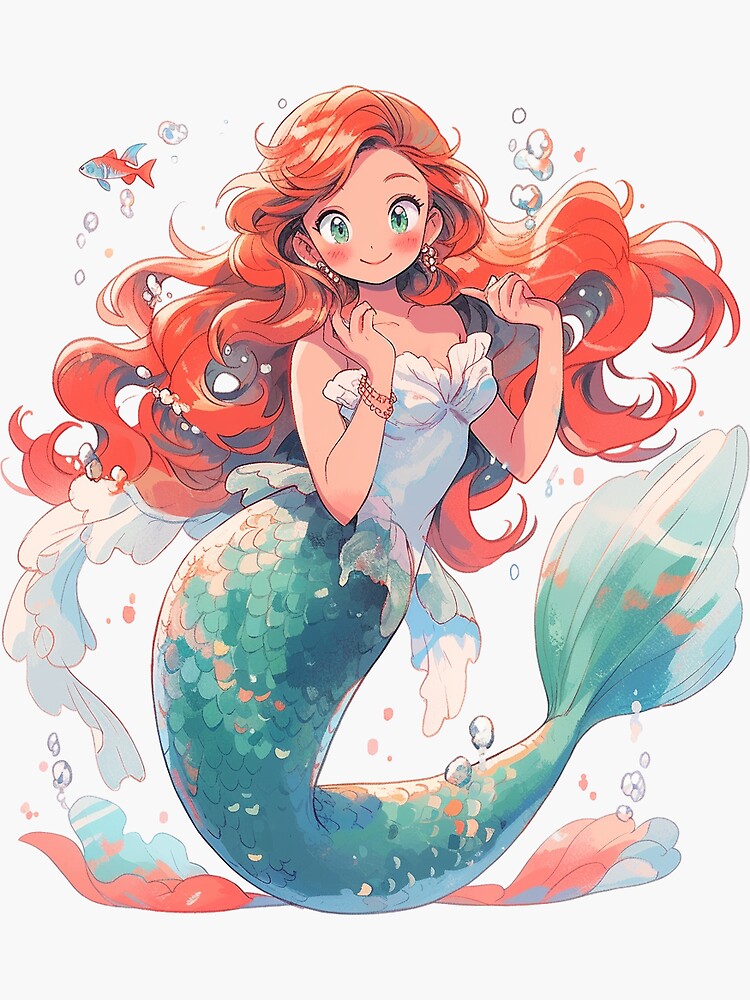 Ariel Rapunzel The Little Mermaid Anime Disney Princess, Mermaid, cg  Artwork, fictional Character png | PNGEgg