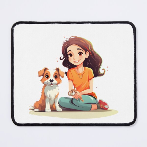 Young Girl With Her Dog/キース カーター/ポスター Young Girl With Her Dog/キース カーター/ポスター Young Girl