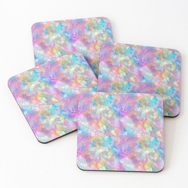 Item preview, Iridescent Geometric Pattern Pinks and Blues designed and sold by cece4410.