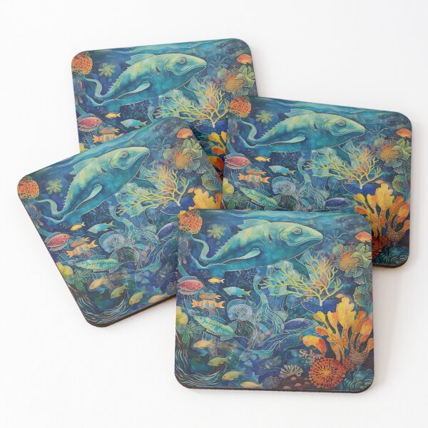 Item preview, Beneath the Enchanted Depths: Exploring a Vibrant Underwater World of Sea Creatures designed and sold by InsaneLEDP.