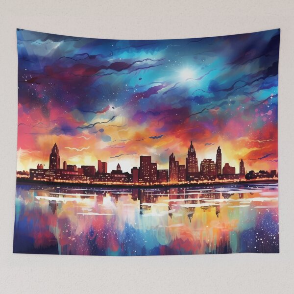 Item preview, Liverpool UK inspired City Scape, dreamy, dreamscape designed and sold by Aim4Perfection.