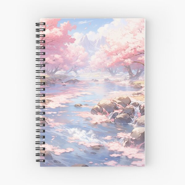 Item preview, Dreamy Magical Fantasy Candycore Forest Stream with Shell Pink Flowers designed and sold by rcwm.