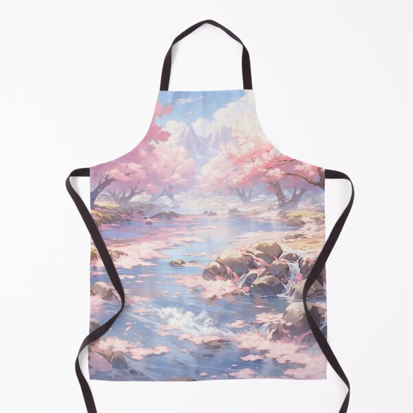 Item preview, Dreamy Magical Fantasy Candycore Forest Stream with Shell Pink Flowers designed and sold by rcwm.