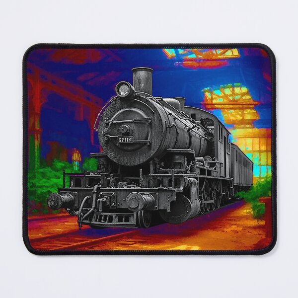 Item preview, Old Abandoned Victorian Steam Train Digital Artwork - Liminal Space Concept designed and sold by liminal-concept.