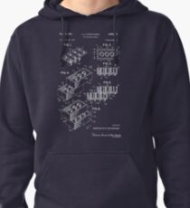 Lego Patent - Dark Background Pullover Hoodie