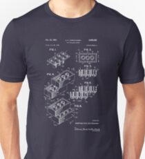 Lego Patent - Dark Background Unisex T-Shirt