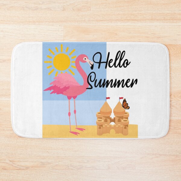 Item preview, Hello Summer Pink Flamingo Design designed and sold by VelvetRoom.