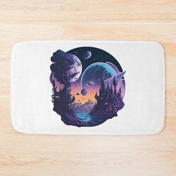 Item preview, Dreamy Space Village 1 designed and sold by mukraker.
