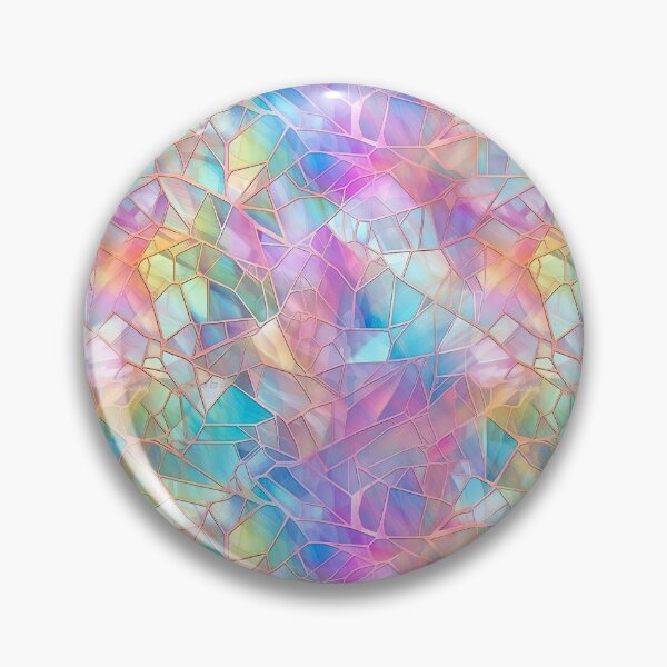 Item preview, Iridescent Geometric Pattern Pinks and Blues designed and sold by cece4410.