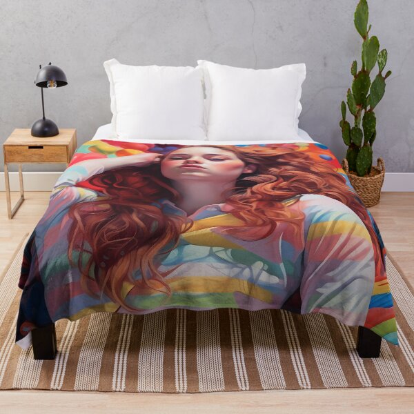 Item preview, Ginger, blue eyes, colorful, lady designed and sold by Aim4Perfection.