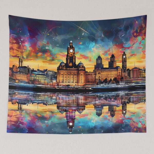 Item preview, Cityscape, digital painting, digital art designed and sold by Aim4Perfection.