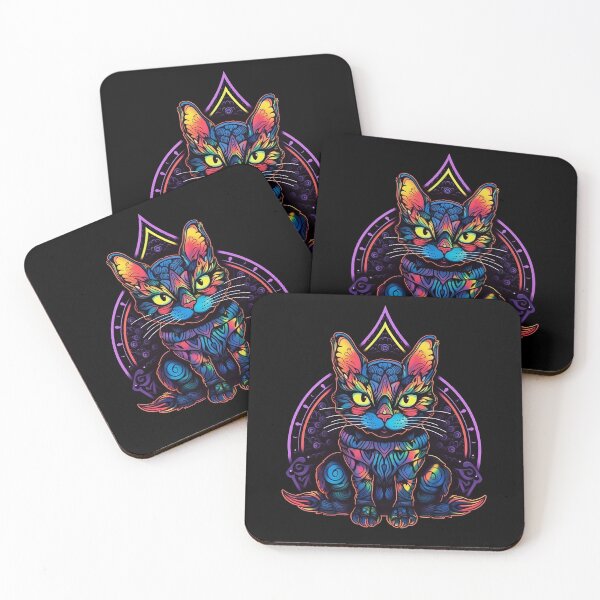 Item preview, Mysterious Cat with a Vibrant Glow designed and sold by RandomForestBot.