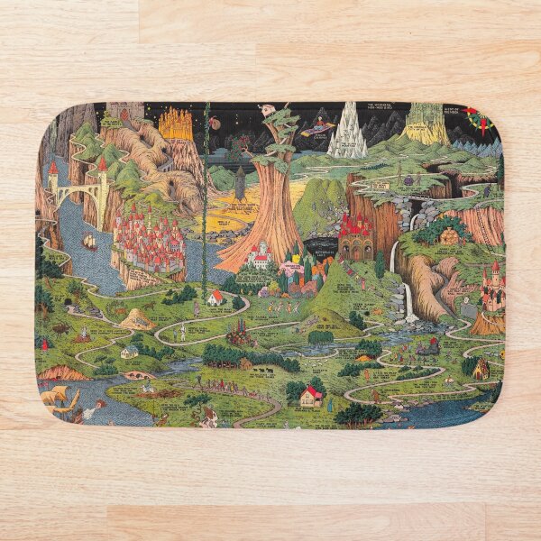 Artikelvorschau, Das Land des Glaubens. Veröffentlicht von Jaro Hess 1930 Füllhorn der Märchen Detaillierte beschriftete Karte Fun Magical Fantasy Art entworfen und verkauft von Ejaaz.