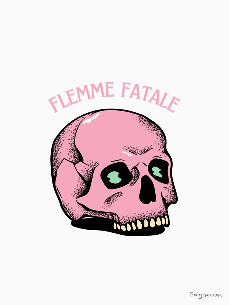 Thumbnail 6 of 6, Premium T-Shirt, Fatal Flame - Pink Skull designed and sold by Feignasses.