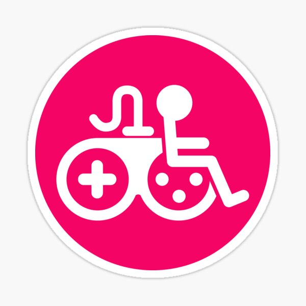 Game Accessibility Information Symbol Sticker