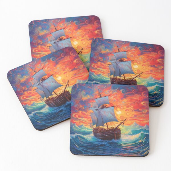 Item preview, Oil Style, Digital Art of Sailing in Rough Waters designed and sold by Aim4Perfection.