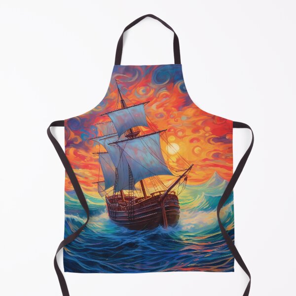 Item preview, Oil Style, Digital Art of Sailing in Rough Waters designed and sold by Aim4Perfection.