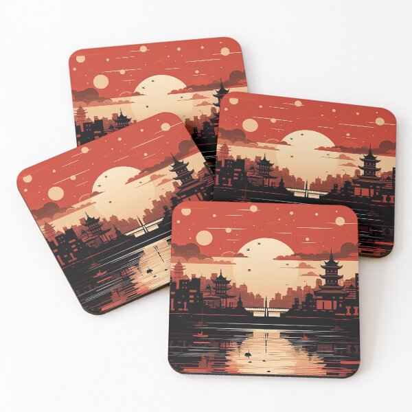 Item preview, Japanese inspired city scape designed and sold by Aim4Perfection.