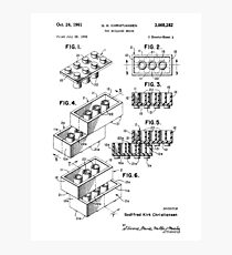 Lego Patent Photographic Print