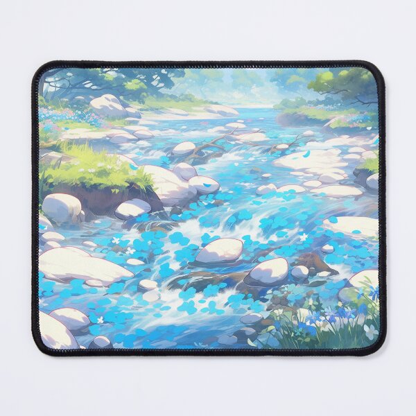 Item preview, Dreamy Magical Fantasy Candycore Forest Stream Covered in Flowers designed and sold by rcwm.