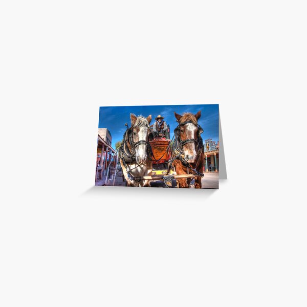 Tombstone Stagecoach Greeting Card