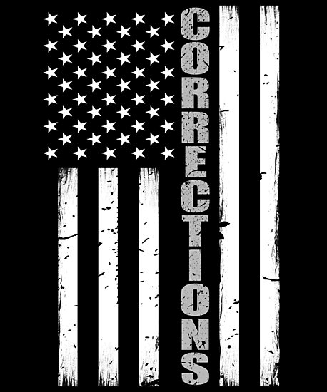 Thin Silver Line Flag Corrections Officer Supporter Photographic   Pp,550x550.u3 