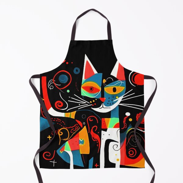 Item preview, Colorful Abstract Cute Kitty with Whiskers designed and sold by bellabitis.
