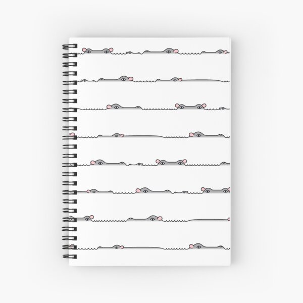 I-Spy Hippo! têtes grises sur blanc Cahier à spirale