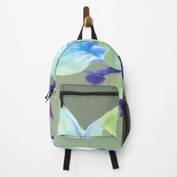 Item preview, Flowers Blue with Green Edges and Green Background designed and sold by deniselynnimage.