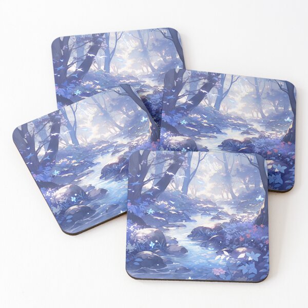 Item preview, Dreamy Magical Fantasy Candycore Forest Stream at Dawn designed and sold by rcwm.