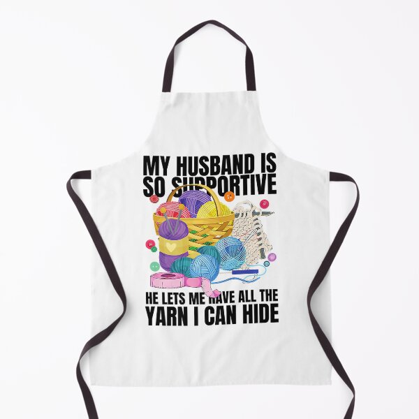 Item preview, My Husband is so Supportive Crochet Lovers Arts and Crafts designed and sold by verityoralie.