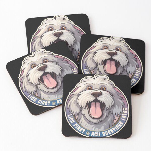 Item preview, Bergamasco Sheepdog Funny Lick First, Ask Questions Later designed and sold by danielliamgill.