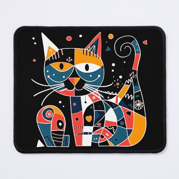 Item preview, Colorful Cat Pattern with Whiskers designed and sold by bellabitis.