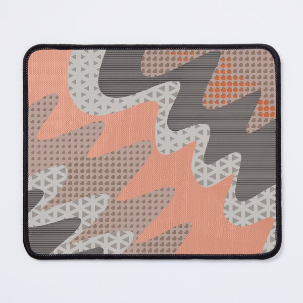 Item preview, ZigZag Grey, Orange, Salmon and Textures designed and sold by Neevyy.