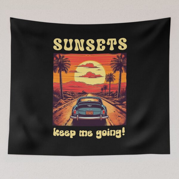 Item preview, Sunsets Keep Me Going designed and sold by GoodOldVintage.