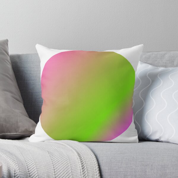 Smooth, transitions, colors,  inside,  circle Throw Pillow