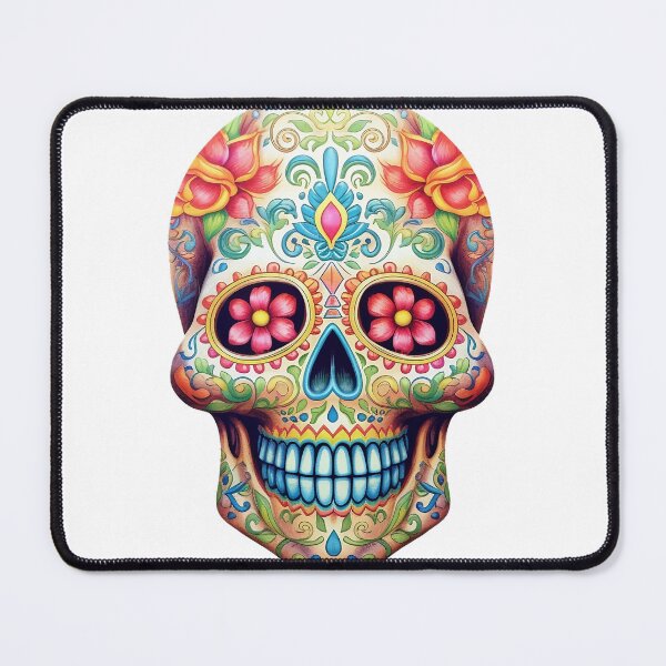 Item preview, Skull with Roses and Mexican Style Hat designed and sold by EBESIGN.