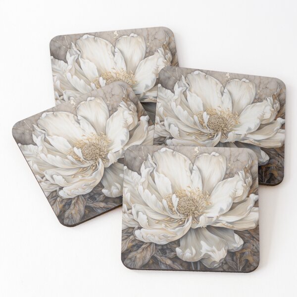 Item preview, White Flowers Painting designed and sold by MargaretWiktor.