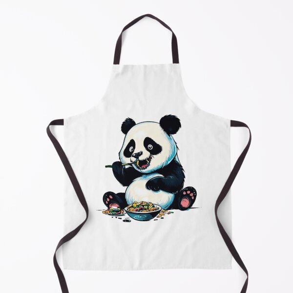 Item preview, The Cute panda eats designed and sold by luckymando.