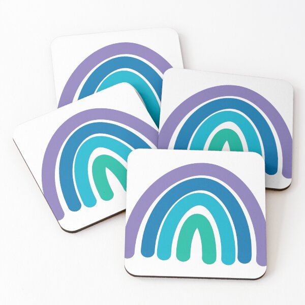 Item preview, Purple, Turquoise, Blue Rainbow sticker designed and sold by Keeley Curtis-Verdeja.
