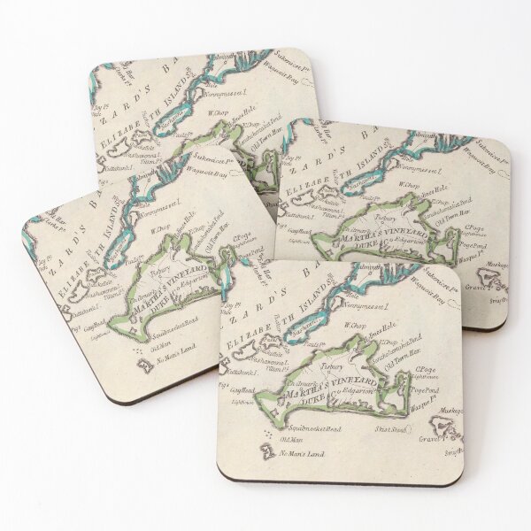 Item preview, Vintage Map of Marthas Vineyard (1814) designed and sold by BravuraMedia.
