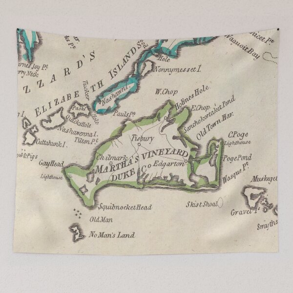 Item preview, Vintage Map of Marthas Vineyard (1814) designed and sold by BravuraMedia.