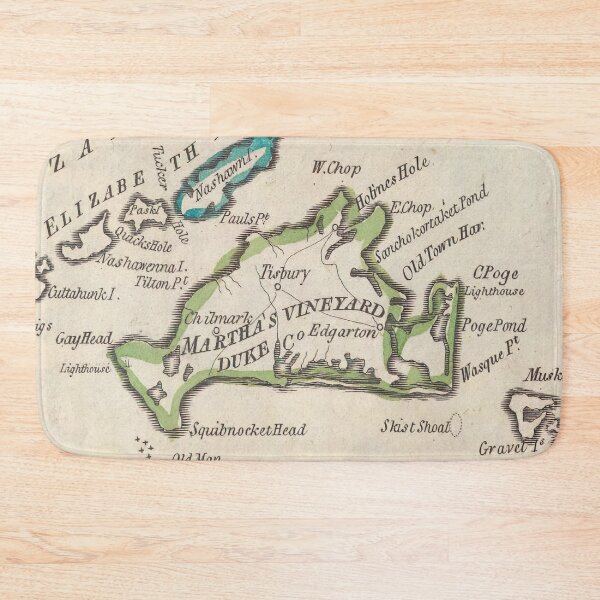 Item preview, Vintage Map of Marthas Vineyard (1814) designed and sold by BravuraMedia.