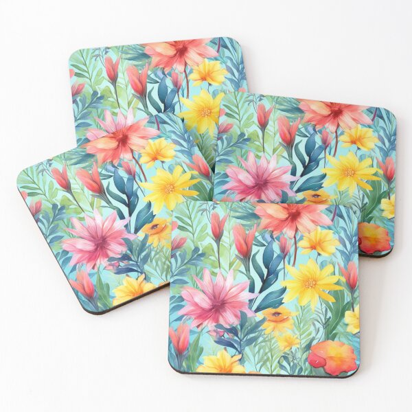 Item preview, Bright Summer Flowers Pattern designed and sold by EpicFoxArt.