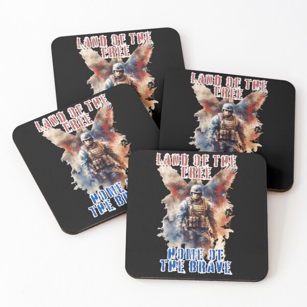 Item preview, Land of The Free Home of The Brave designed and sold by letsgetinspired.
