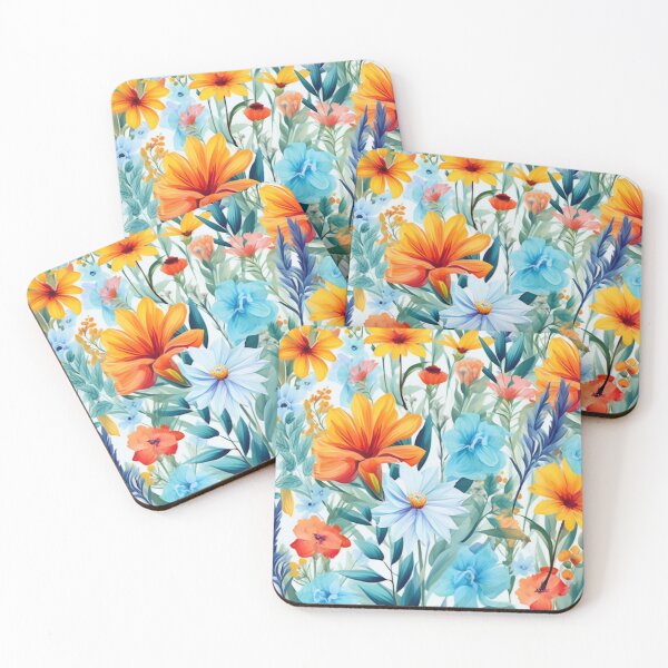 Item preview, Pastel Summer Flowers Pattern  designed and sold by EpicFoxArt.