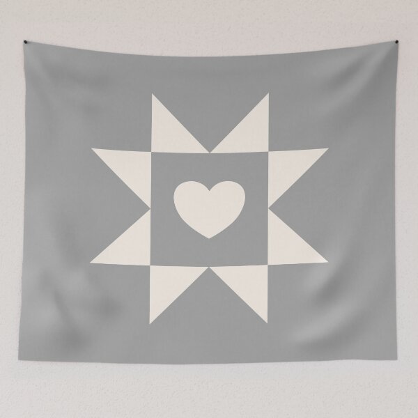 Item preview, Sawtooth Star Quilt Block (monochrome) designed and sold by shesagiant.