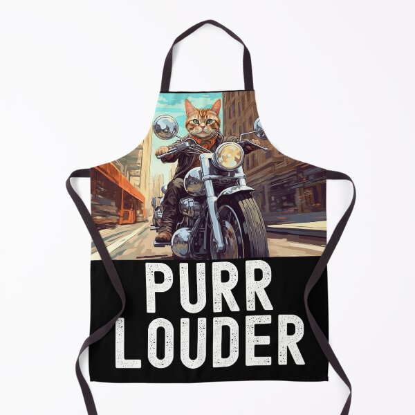 Item preview, Purr Louder : Tabby Cat on a Motorcycle designed and sold by TheTrendsDesk.