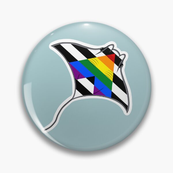 Item preview, Pride Mantaray Ally Flag designed and sold by perpetuallyConf.