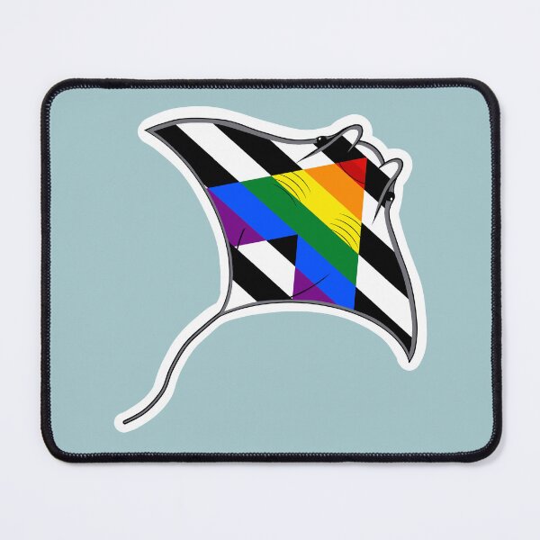 Item preview, Pride Mantaray Ally Flag designed and sold by perpetuallyConf.